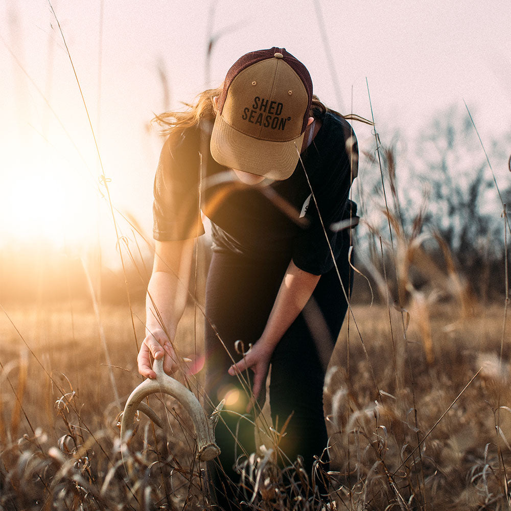 Brown Stitched Logo Hat